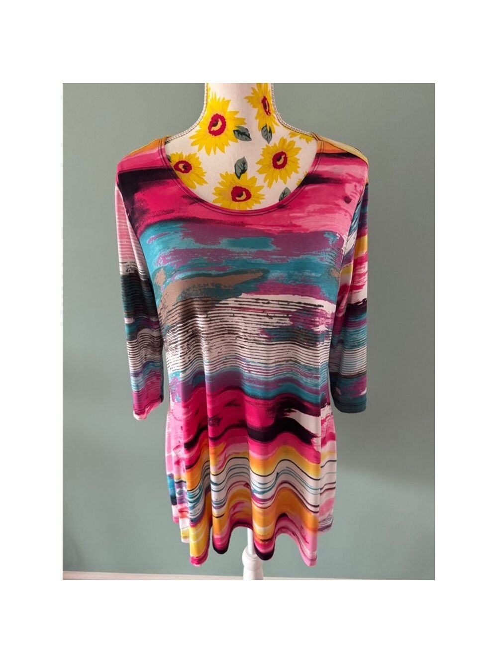 Caribe Women's Top, Small, Pink Multi